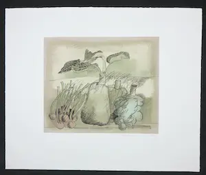 Kees Franse - Litho, Stilleven met groente kopen? Bied vanaf 1!
