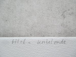 Hanny Ramaer - Ets "Knielende" kopen? Bied vanaf 30!