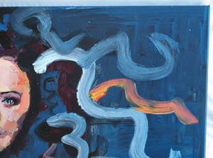 Peter Klashorst - Acrylverf op doek op houten frame , “Medusa” – 2018 – 70 x 100 cm kopen? Bied vanaf 375!