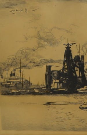 Antoon Derkzen van Angeren - Overslag in de haven. kopen? Bied vanaf 47!