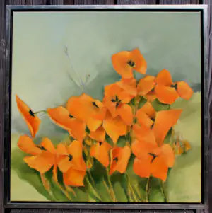 Fon Klement - Ingelijste olieverf: 'Coquelicots' - 1998 kopen? Bied vanaf 1000!