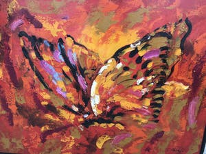 Niet of onleesbaar gesigneerd - Explosieve vlinder kopen? Bied vanaf 10!