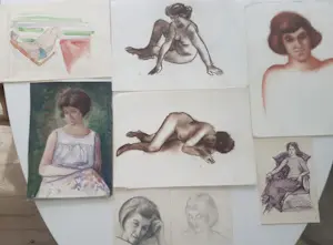 Jerzy Mierzejewski - COLLECTION OF WORKS OF ART ON PAPER POLISH ARTIST kopen? Bied vanaf 250!