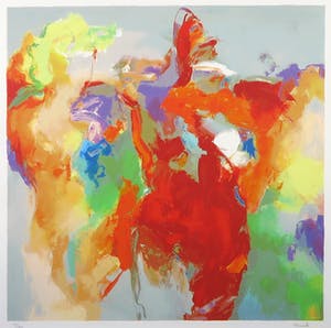 Peter Munnik - Zeefdruk, Zonder Titel II - Ingelijst kopen? Bied vanaf 35!