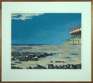 Valentin Bakardjiev - Zeefdruk, Early spring in Zeeland - Ingelijst kopen? Bied vanaf 1!