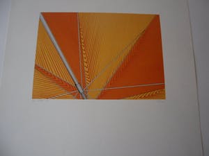 Jan Stolk - Zeefdruk, Parasol uit 1984. kopen? Bied vanaf 15!