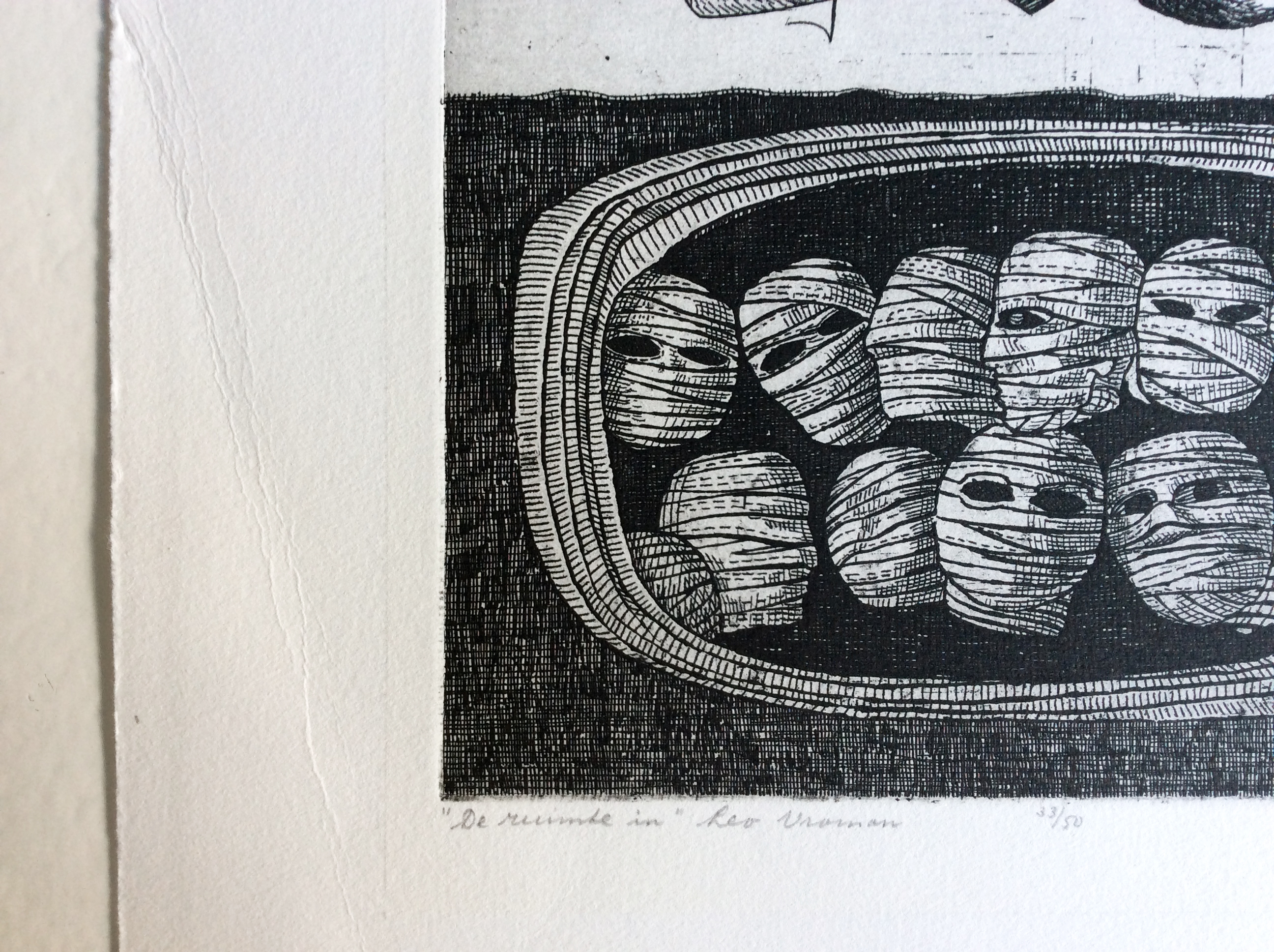 Roger Chailloux - De ruimte in - ets, naar gedicht van Leo Vroman kopen? Bied vanaf 69!