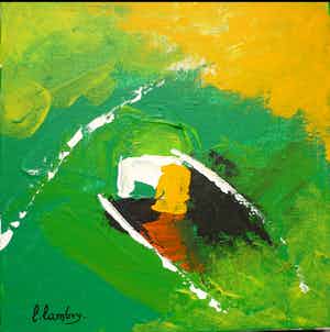 Louis Lambry - Abstract " Happy Day" verkocht voor € 1!