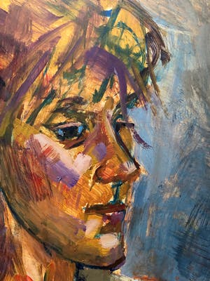 Ton Etman - kleurrijk portret van een vrouw kopen? Bied vanaf 1!