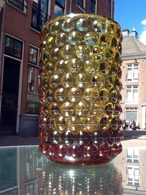 WMF - Zware sommerso noppen vaas,Erich Jachmann. kopen? Bied vanaf 50!