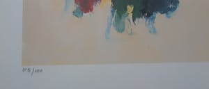 Eugene Brands - Zeefdruk " Composition Au Fond Couleur d'Ivoire ( 9-8-1993)". kopen? Bied vanaf 245!