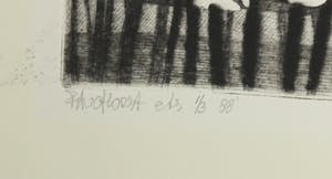 Frits Anton van der Horst - Lot van twee etsen, Ik zag 't einde aankomen en Scheiding kopen? Bied vanaf 1!