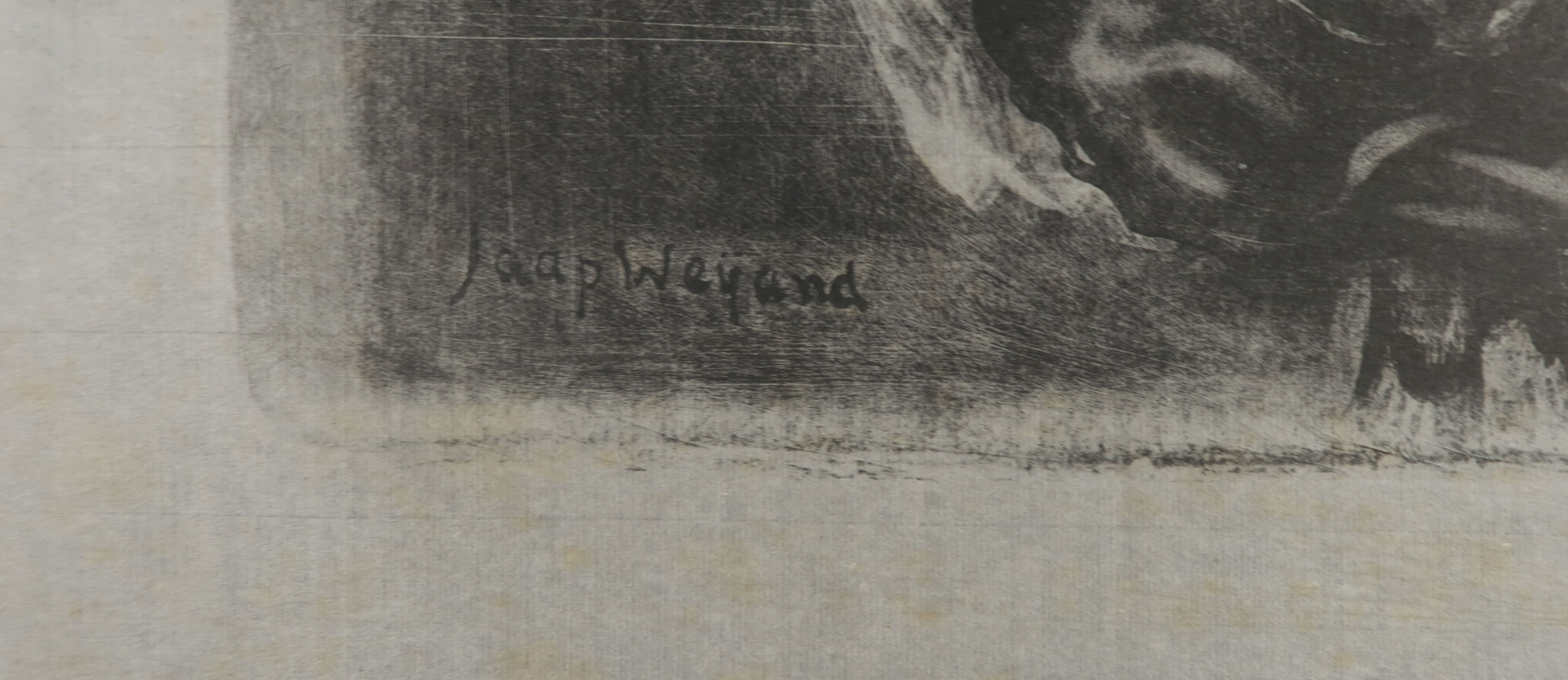 Jaap Weijand - Litho, Naakt in omhelzing kopen? Bied vanaf 125!