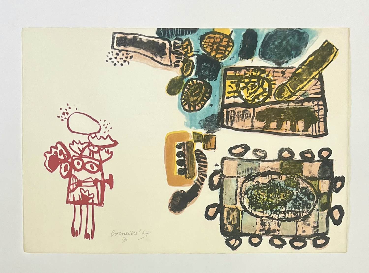 Corneille - Lithografie Vrouw van de nacht en de dageraad, 1967 kopen? Bied vanaf 600!