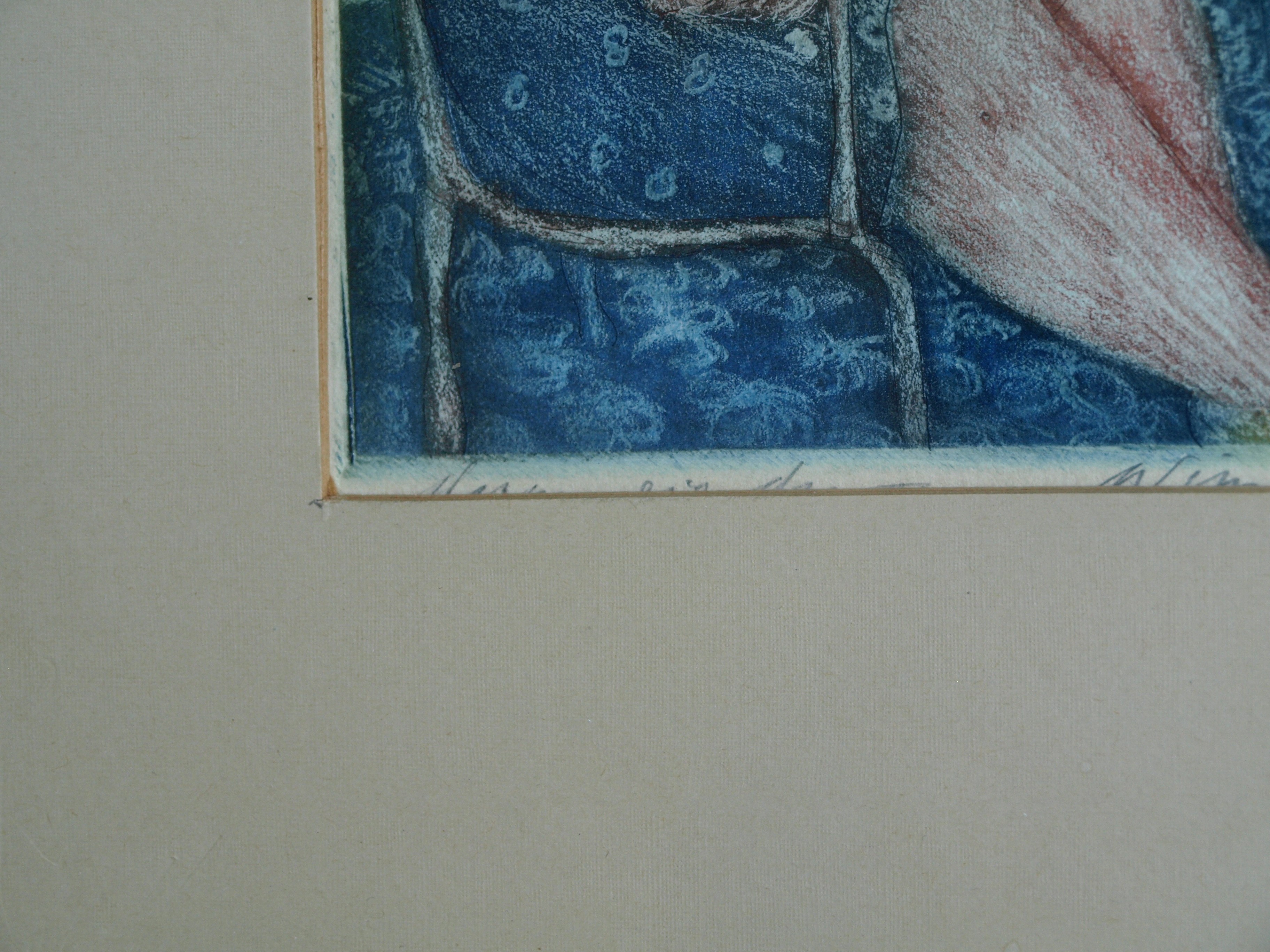 Wim Worm - Ets , Mary IV, Voor de TV – gesigneerd en ingelijst – 1971  kopen? Bied vanaf 25!