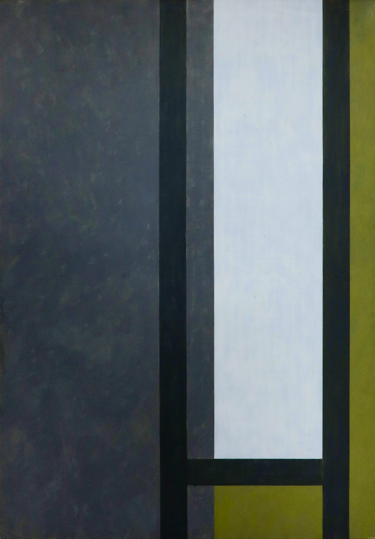 Rien Monshouwer - Acryl op doek, Compositie in groen en grijs (Zeer groot) kopen? Bied vanaf 100!