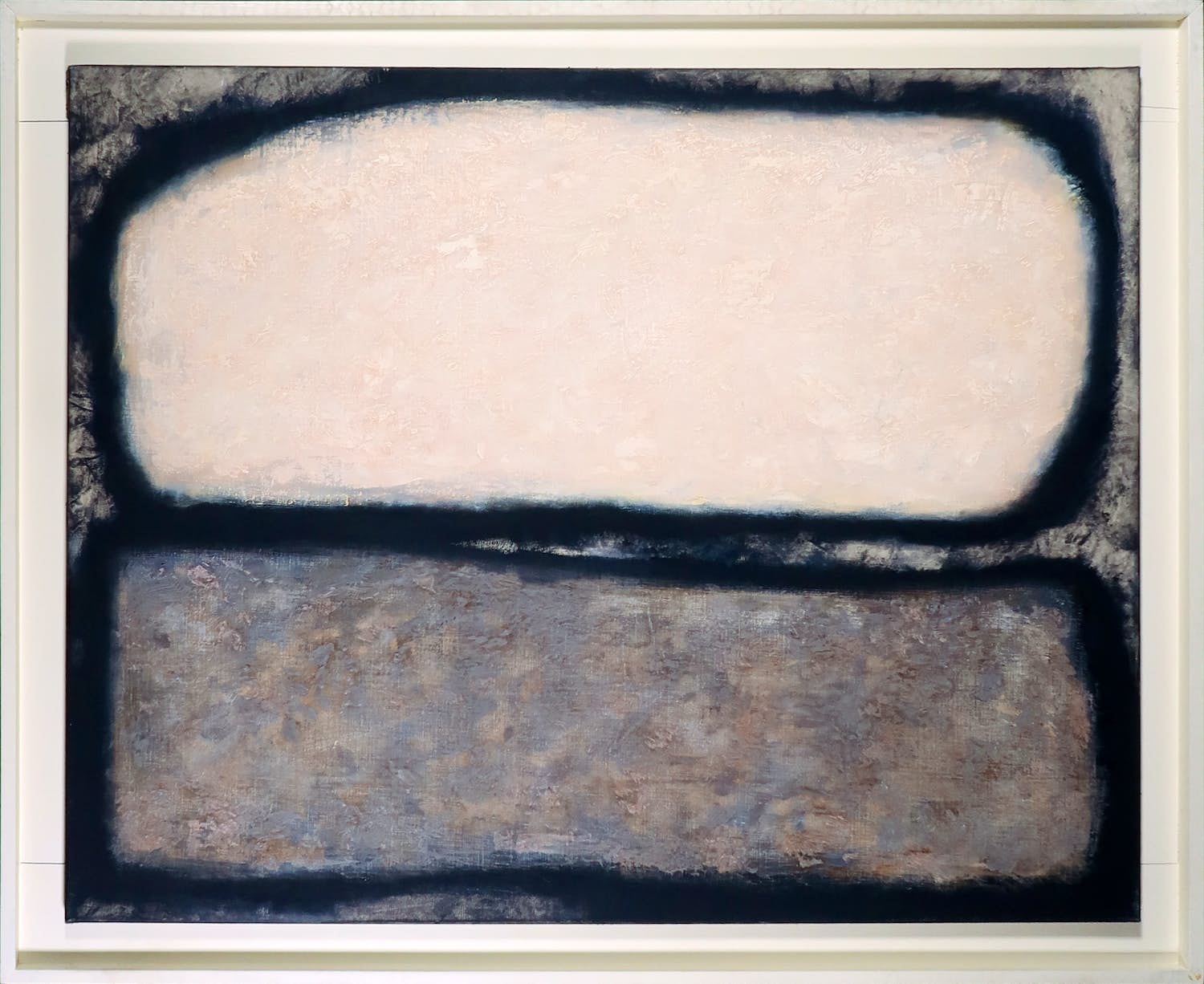 Jan Vosters - Olieverf op doek, Gevangen landschap - Ingelijst (Groot) verkocht voor € 350!