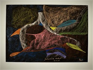 Paul Koning - Bijzonder Psychedelisch jaren 70 Pastel "Galactisch Stelsel" gesigneerd kopen? Bied vanaf 10!