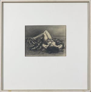 A. Brouwer - Conté, Liggend naakt kopen? Bied vanaf 1!