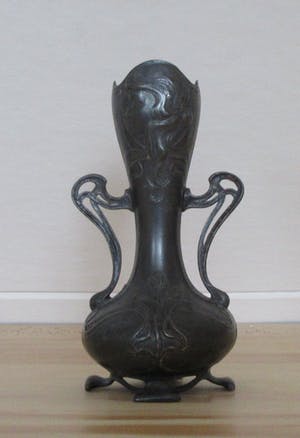 WMF - Art Nouveau verzilverd tinnen vaasje kopen? Bied vanaf 32!