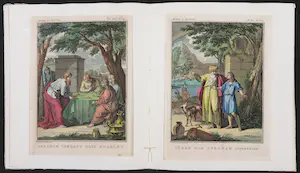 Jan Punt - e.a., Lot van vijftien handgekleurde gravures uit Abraham de Aartsvader kopen? Bied vanaf 70!