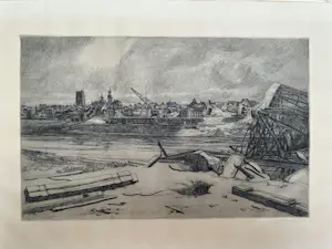 Onbekend - De verwoeste spoorbrug kopen? Bied vanaf 35!