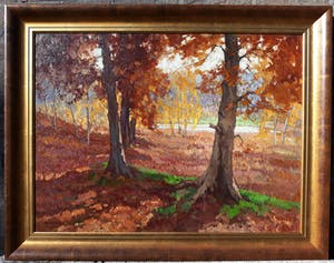 Willem Frederik Noordijk - Herfst, olieverf op doek (prachtig ingelijst, groot) kopen? Bied vanaf 350!