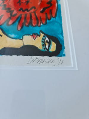 Corneille - zonder titel - gesigneerd - 200 ex - ingelijst kopen? Bied vanaf 1!