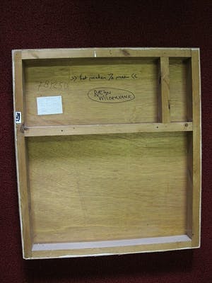 Frank Reyn - (vader van Halina) GROOT Expressionistisch olieverf "het maken van de Maan" kopen? Bied vanaf 30!