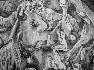 Margot Dukker-Groot - Spelevaren -pentekening 1978- kopen? Bied vanaf 75!