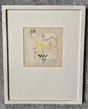 Ruud van der Beele - Aquarel en potlood op papier - Ingelijst kaufen? Bieten Sie von 20!
