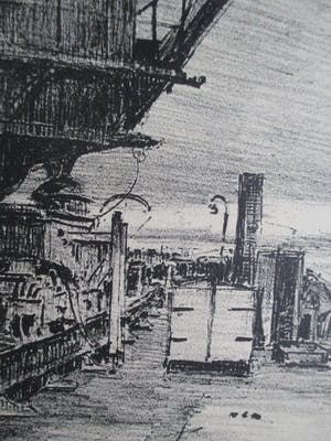 Herman Heuff - Litho "Geheime geul Zuiderzeewerken" kopen? Bied vanaf 1!