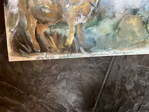 Niet of onleesbaar gesigneerd - Koe in goud. kopen? Bied vanaf 1!