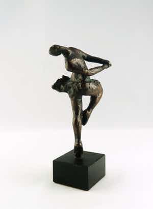 Brons (Onbekend) - Brons en natuursteen, Ballerina verkocht voor € 70!