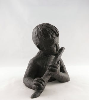 Bets van Wezel - Brons, Jongen met fluit kopen? Bied vanaf 1!