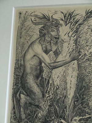 Erik Thorn Leeson - Ingelijste gravure , Pan & Syrinx – 1952 : Prix de Rome Grafische Kunst kopen? Bied vanaf 75!