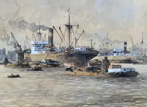 Marius de Jongere - Havengezicht Rotterdam kopen? Bied vanaf 235!