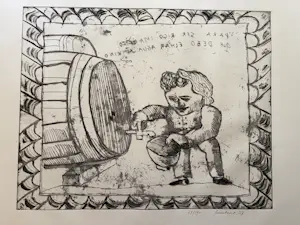 Lucebert - **Prijs Verlaagd** Spaanse Snaak (1967) – Originele ets, handgesigneerd (24/190) kaufen? Bieten Sie von 189!