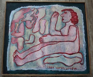 Koos van Vlijmen - Olieverf op doek - 1989 kopen? Bied vanaf 155!