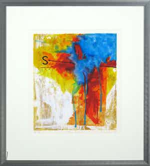 Piotr Konkel - Zeefdruk, The horse - Ingelijst verkocht voor € 1!