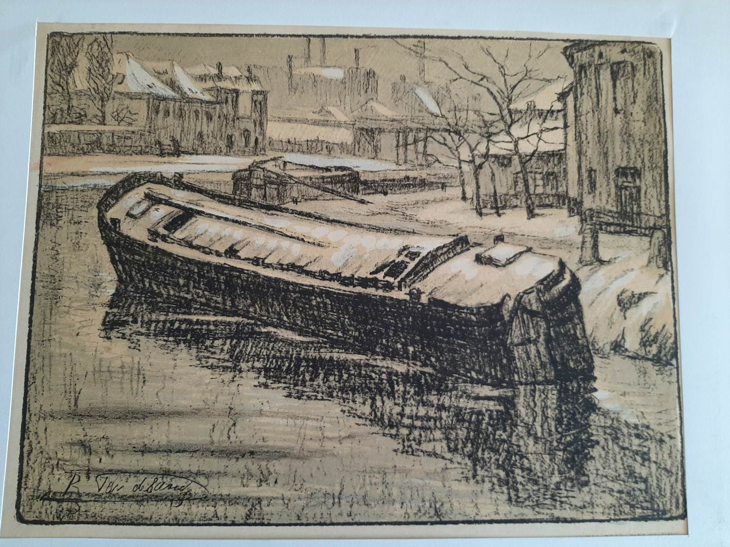 René Van de Sande - Litho, zonder titel kopen? Bied vanaf 20!