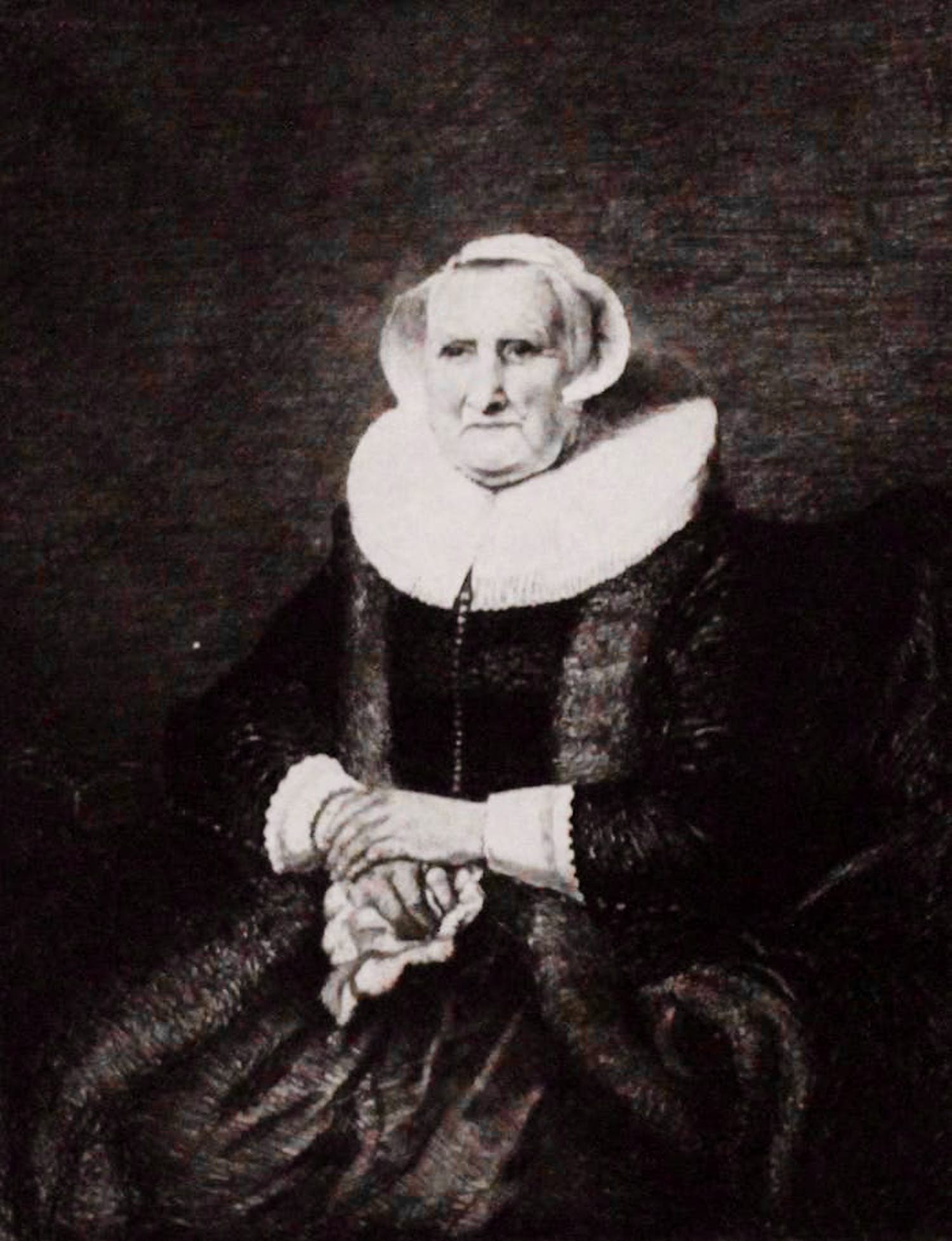 C.L. Dake - Ets: Portret van Elizabeth Bas Date - naar Ferdinand Bol verkocht voor € 65!