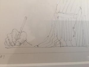 Co Westerik - Zelfportret met hand in glas kopen? Bied vanaf 275!