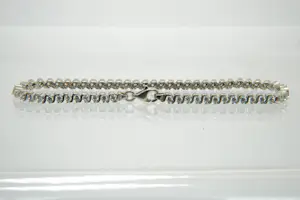38- Chique 14 karaats wit-gouden dames tennis armband kopen? Bied vanaf 320!