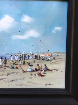 Henk Poeder - Strand bij scheveningen kopen? Bied vanaf 150!