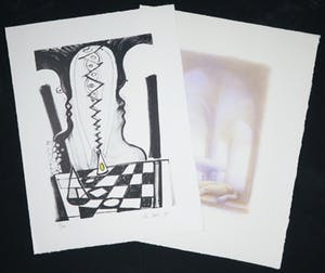 Rein Dool - + Geurt van Dijk, Lot van twee litho's kopen? Bied vanaf 1!