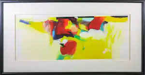 Pieter Vermeulen - Zeefdruk, Kersenschaal - Ingelijst verkauft für € 60!
