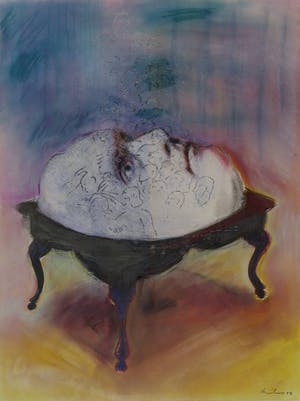 Knikov - Pasteltekening, Zonder titel - Ingelijst kopen? Bied vanaf 1!