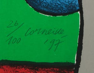 Corneille - Zeefdruk, Zonder titel - Ingelijst kopen? Bied vanaf 200!