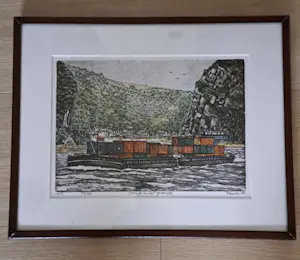 Pauline Vos - (Atelier WB10) — Ets “Oranje in het gebergte”, genummerd 29/30 + Certificaat kopen? Bied vanaf 90!